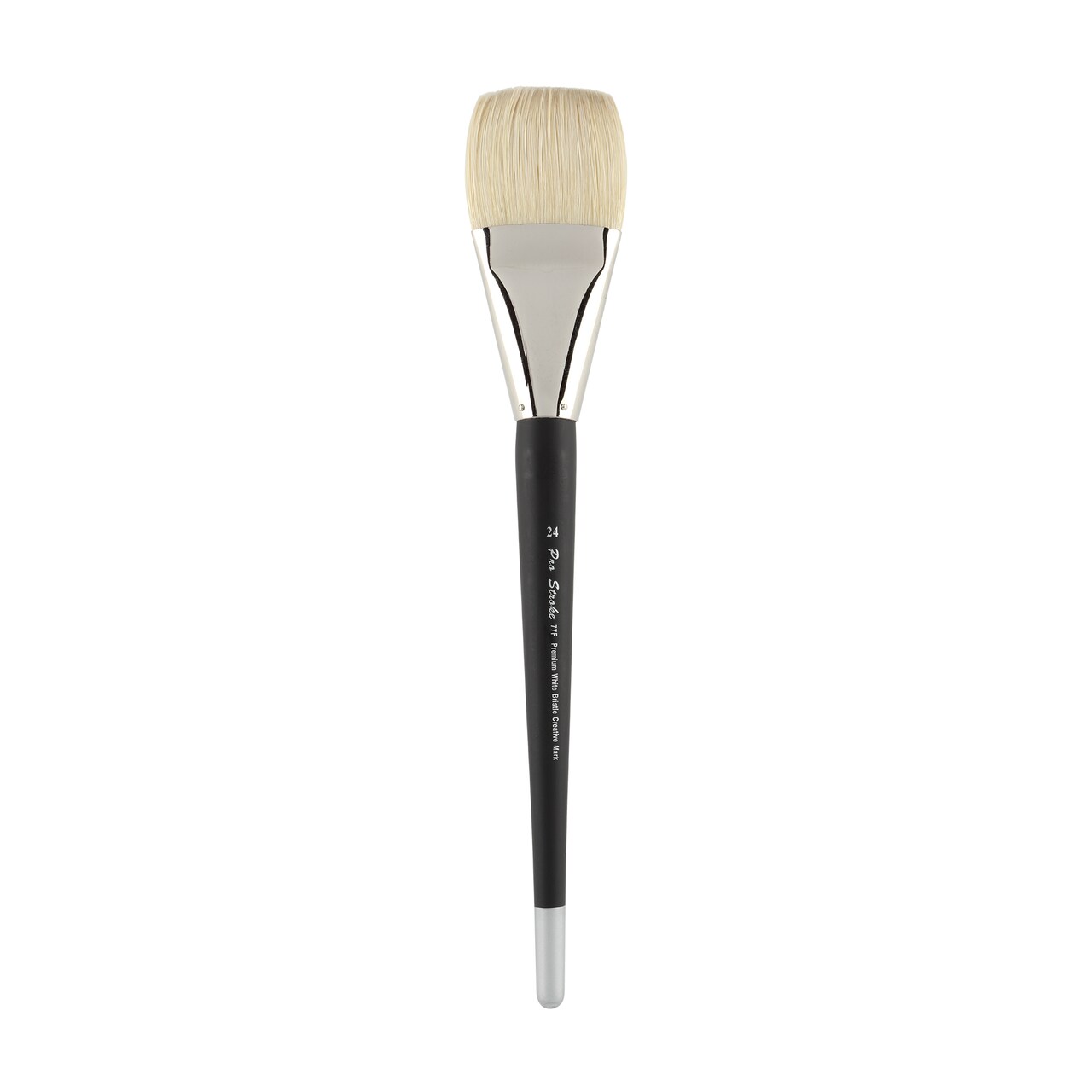 Creative Mark Pro Stroke Premium White Chungking Hog Bristle Artist Paint Brush - Flat - Natural Bristle Brush w/ Great Control Suitable for Oils, Watercolors, Acrylics, Alkyds, Caseins